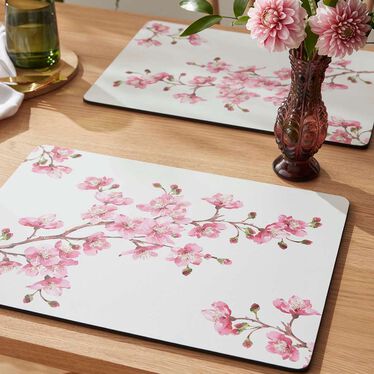 Pink Blossom Set of 4 Large Placemats